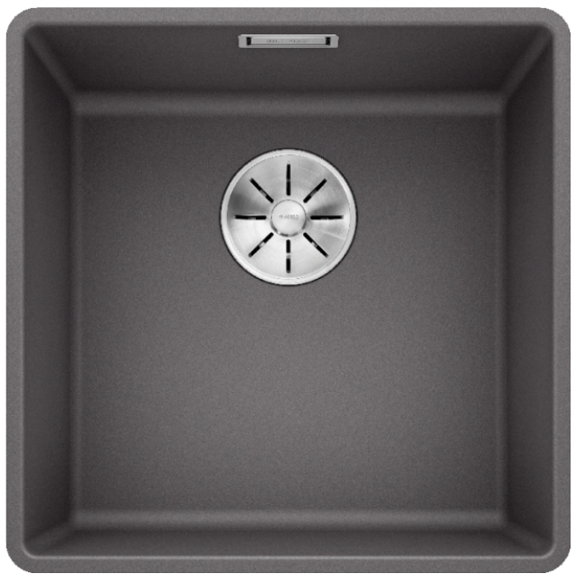 Мойка Бланко SUBLINE 400-F темная скала клапан-автомат InFino 523495 фото 2 Мойка Blanco SUBLINE 400-F темная скала клапан-автомат InFino 523495 фото 2