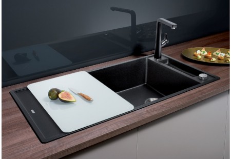 Мойка Blanco AXIA III XL 6 S черный клапан-автомат InFino 525857 фото 2