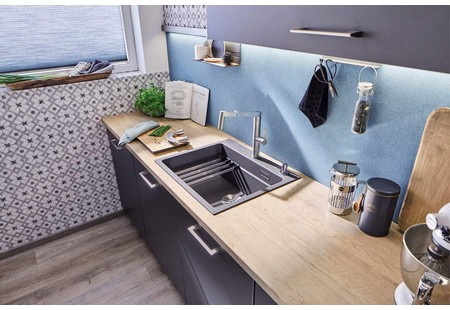 Мойка Blanco Etagon 6 черный клапан-автомат InFino 526339 фото 13