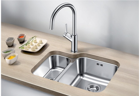 Мойка Бланко Supra 340/180-U нержавеющая сталь чаша справа 525215 фото 2 Мойка Blanco Supra 340/180-U нержавеющая сталь чаша справа 525215 фото 2