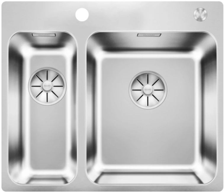 Мойка Blanco Solis 340/180-IF/A нержавеющая сталь полированная клапан-автомат InFino 526132 фото 1