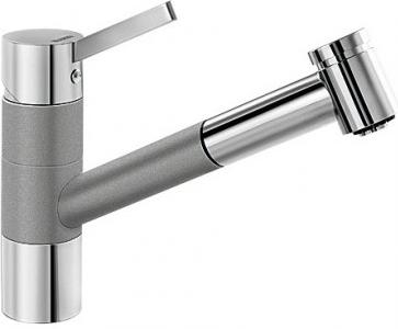 Смеситель Бланко Tivo-S chrome/Silgranit алюметаллик 517611 фото 1 Смеситель Blanco Tivo-S chrome/Silgranit алюметаллик 517611 фото 1