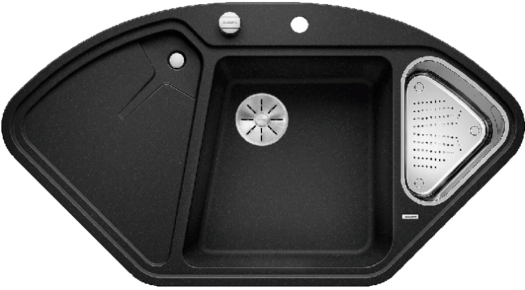 Мойка Blanco DELTA II-F антрацит чаша справа клапан-автомат InFino 523670 фото 1