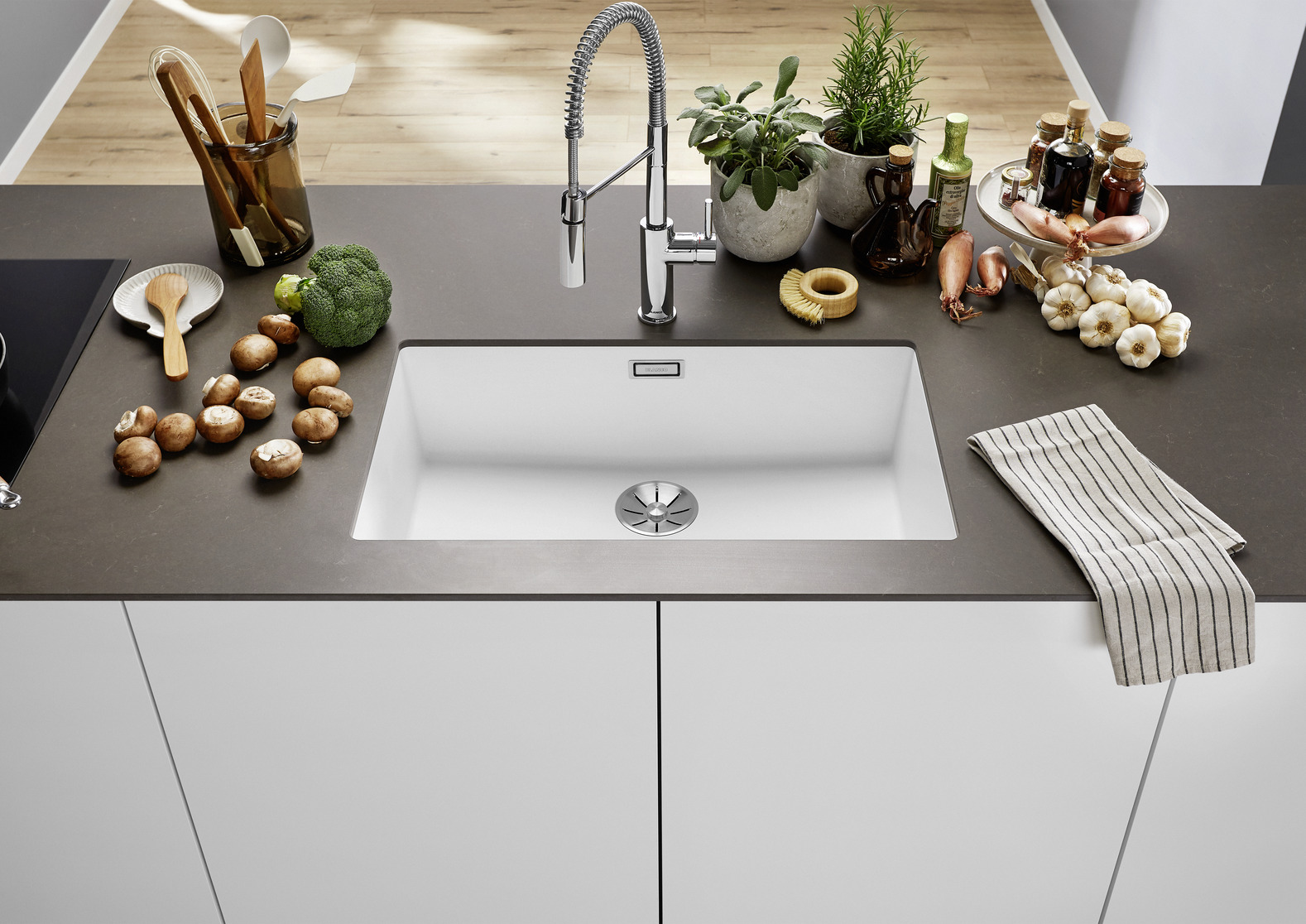 Мойка Blanco SUBLINE 700-U SILGRANIT кофе клапан-автомат InFino 523451 фото 3