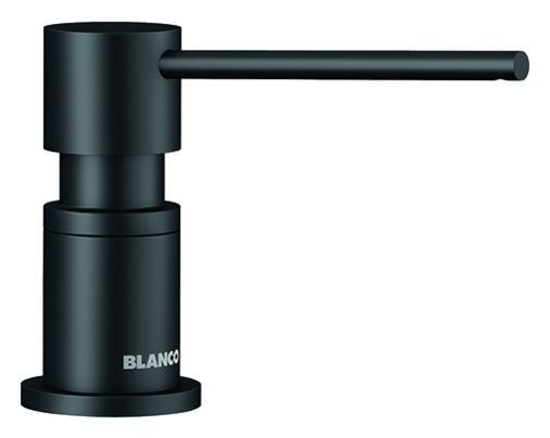 Дозатор для жидкого мыла Бланко Lato черный матовый 525789 фото 1 Дозатор для жидкого мыла Blanco Lato черный матовый 525789 фото 1