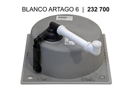 Мойка Blanco ARTAGO 6 антрацит клапан-автомат InFino 521755 фото 3