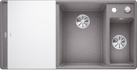 Мойка Бланко AXIA III 6 S-F алюметаллик чаша справа клапан-автомат InFino 523491 фото 2 Мойка Blanco AXIA III 6 S-F алюметаллик чаша справа клапан-автомат InFino 523491 фото 2