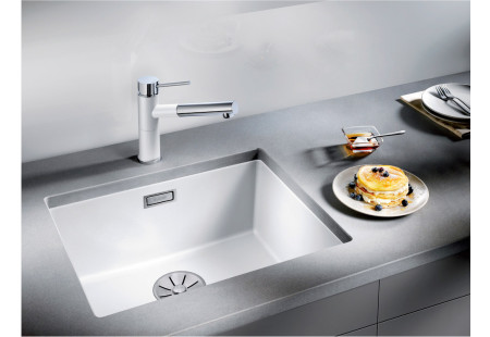 Мойка Blanco SUBLINE 500-U SILGRANIT антрацит клапан-автомат InFino 523432 фото 7