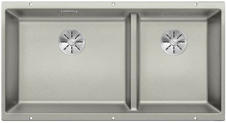 Мойка Blanco SUBLINE 480/320-U жемчужный клапан-автомат InFino 523587 фото 2