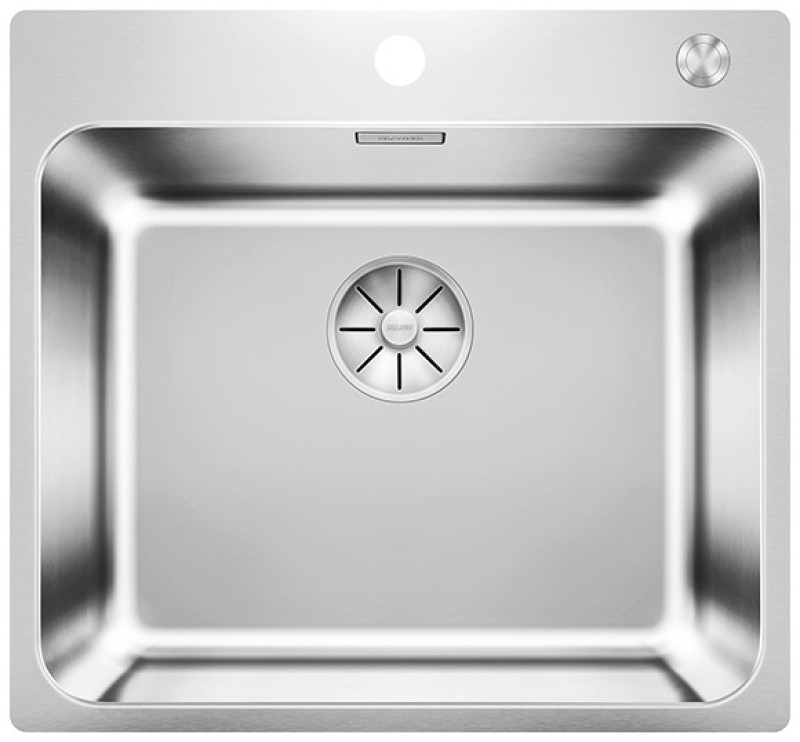 Мойка Бланко Solis 500-IF/A нержавеющая сталь полированная клапан-автомат InFino 526124 фото 1 Мойка Blanco Solis 500-IF/A нержавеющая сталь полированная клапан-автомат InFino 526124 фото 1