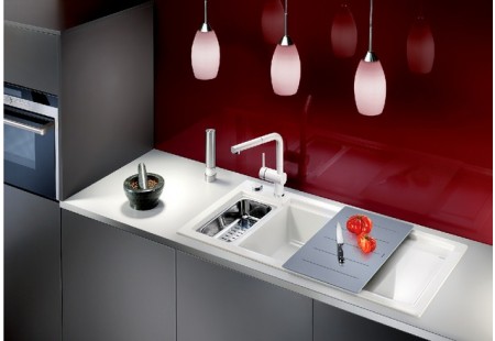 Мойка Бланко Axon II 6 S черный чаша слева клапан-автомат InFino 524150 фото 2 Мойка Blanco Axon II 6 S черный чаша слева клапан-автомат InFino 524150 фото 2