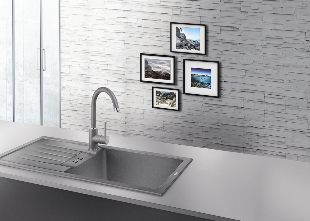 Смеситель Бланко MIDA Silgranit антрацит 524202 фото 6 Смеситель Blanco MIDA Silgranit антрацит 524202 фото 6