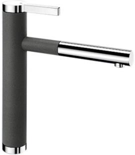 Смеситель Бланко Linee-S Silgranit темная скала 518804 фото 1 Смеситель Blanco Linee-S Silgranit темная скала 518804 фото 1