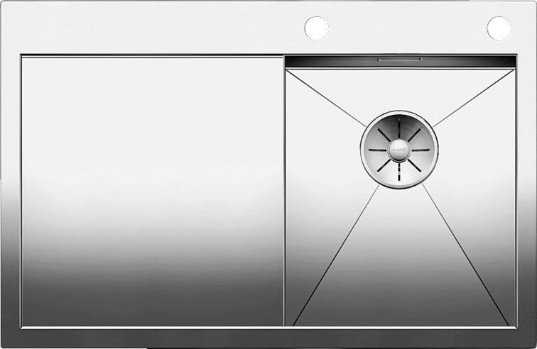 Мойка Бланко Zerox 4S-IF/A нержавеющая сталь полированная чаша справа клапан-автомат InFino 521621 фото 1 Мойка Blanco Zerox 4S-IF/A нержавеющая сталь полированная чаша справа клапан-автомат InFino 521621 фото 1