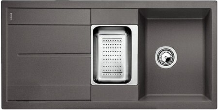 Мойка Бланко Metra 6S темная скала клапан-автомат InFino 518877 фото 1 Мойка Blanco Metra 6S темная скала клапан-автомат InFino 518877 фото 1
