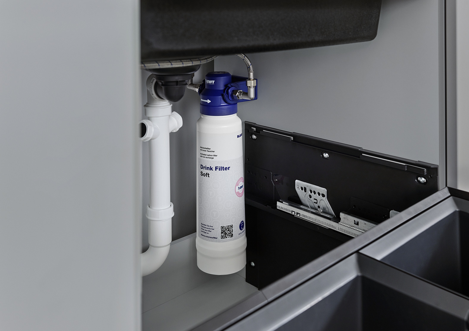 Смеситель 3-в-1 Blanco EVOL-S Pro Filter нержавеющая сталь 526311 фото 6