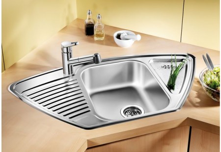 Мойка Blanco Tipo 9E нержавеющая сталь матовая чаша справа 511582 фото 2