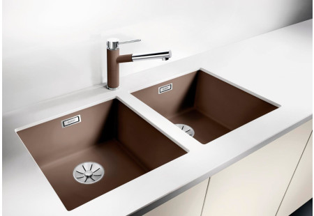 Смеситель Blanco Alta-S compact chrome/Silgranit темная скала 518809 фото 10