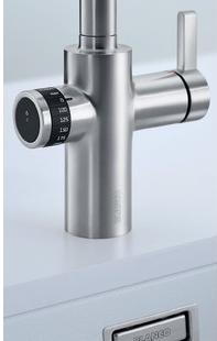 Смеситель Blanco EVOL-S Volume рычаг управления справа нержавеющая сталь 525211 фото 4