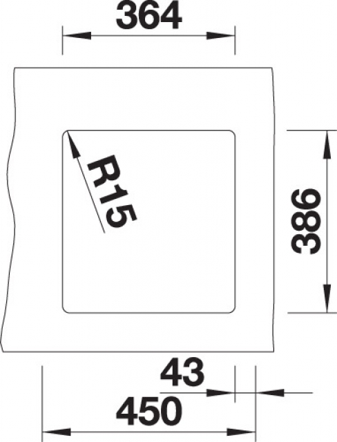 Схема встраивания 2 для мойки Blanco SUBLINE 375-U белый глянцевый клапан-автомат InFino 523726