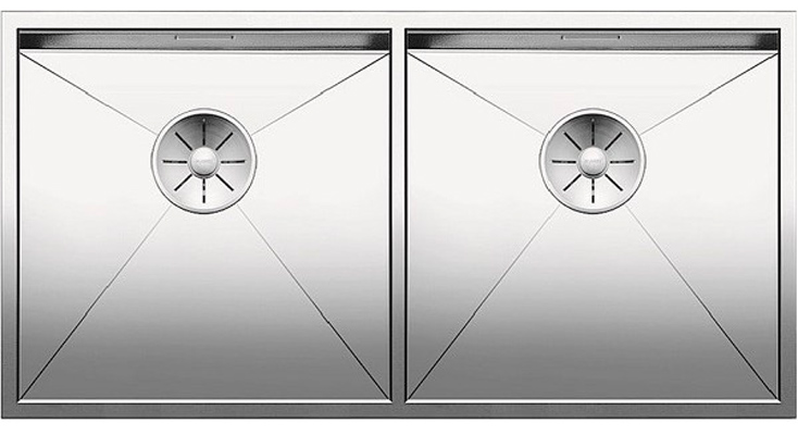 Мойка Бланко Zerox 400/400-IF/N нержавеющая сталь полированная клапан-автомат InFino 521619 фото 1 Мойка Blanco Zerox 400/400-IF/N нержавеющая сталь полированная клапан-автомат InFino 521619 фото 1