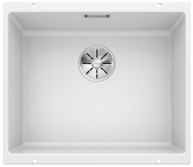Мойка Blanco SUBLINE 500-U SILGRANIT белый клапан-автомат InFino 523436 фото 1
