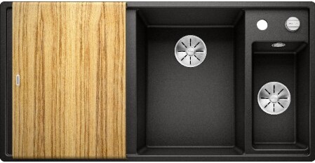 Мойка Бланко AXIA III 6 S-F антрацит чаша справа клапан-автомат InFino 523483 фото 3 Мойка Blanco AXIA III 6 S-F антрацит чаша справа клапан-автомат InFino 523483 фото 3