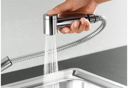 Смеситель Бланко Tivo-S chrome/Silgranit алюметаллик 517611 фото 3 Смеситель Blanco Tivo-S chrome/Silgranit алюметаллик 517611 фото 3