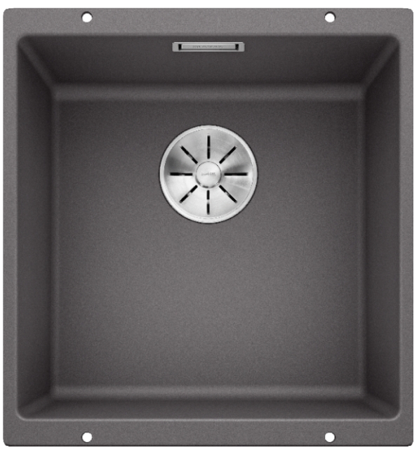 Мойка Blanco SUBLINE 400-U SILGRANIT темная скала клапан-автомат InFino 523423 фото 1