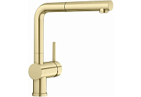 Смеситель Blanco Linus-S рычаг справа сатинированное золото satin gold 526684