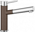 Смеситель Blanco Alta-S compact chrome/Silgranit кофе 515334 фото 1