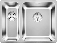 мойку Blanco Solis 340/180-U нержавеющая сталь полированная чаша справа клапан-автомат InFino 526128
