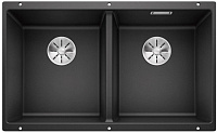 мойку Blanco SUBLINE 350/350-U SILGRANIT антрацит клапан-автомат InFino 523574