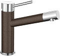 Смеситель Бланко Alta compact chrome/Silgranit кофе 515324 фото 1 Смеситель Blanco Alta compact chrome/Silgranit кофе 515324 фото 1