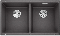 мойку Blanco SUBLINE 350/350-U SILGRANIT темная скала клапан-автомат InFino 523575