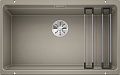 Мойка Blanco Etagon 700-U SILGRANIT® PuraDur® серый бежевый клапан-автомат InFino 525174 фото 2