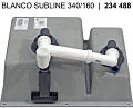 Мойка Blanco SUBLINE 340/160-F алюметаллик клапан-автомат InFino 523570 фото 3