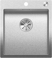 Мойка Blanco Claron 400-IF/A Durinox® отводная арматура InFino® нержавеющая сталь полированная клапан-автомат InFino 523392