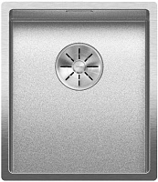 Мойка Blanco Claron 340-U Durinox® отводная арматура InFino® нержавеющая сталь полированная клапан-автомат InFino 523384