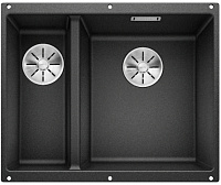 мойку Blanco SUBLINE 340/160-U SILGRANIT антрацит клапан-автомат InFino 523558
