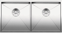 Мойка Blanco Zerox 400/400-U нержавеющая сталь полированная клапан-автомат InFino 521620
