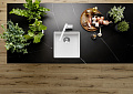 Мойка Blanco SUBLINE 400-U Silgranit мягкий белый клапан-автомат InFino 527166 фото 2