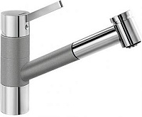 Смеситель Blanco Tivo-S chrome/Silgranit алюметаллик 517611