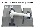 Мойка Blanco SUBLINE 340/160-U SILGRANIT Черный клапан-автомат InFino 525985 фото 4