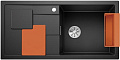 Мойка Бланко SITY XL 6 S orange антрацит чаша справа клапан-автомат InFino 525056 фото 2 Мойка Blanco SITY XL 6 S orange антрацит чаша справа клапан-автомат InFino 525056 фото 2