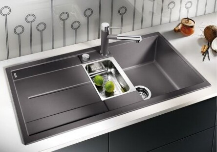 Мойка Blanco Метра (metra) 6S серый бежевый ИнФино (infino) клапан-автомат InFino 517354