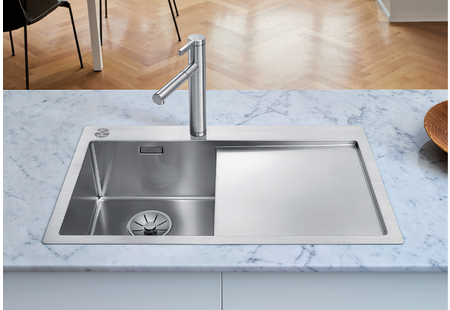 Мойка Blanco Claron 4S-IF/A крыло нержавеющая сталь полированная чаша слева клапан-автомат InFino 521624