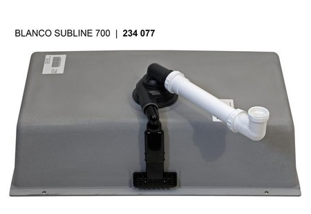 Мойка Blanco SUBLINE 700-U SILGRANIT белый клапан-автомат InFino 523446