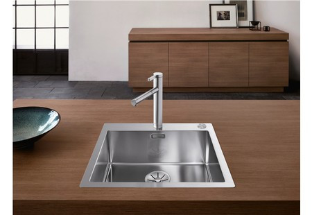 Мойка Blanco Кларон (claron) 500-IF/A Дуринокс (durinox) отводная арматура ИнФино (infino) нержавеющая сталь полированная ИнФино (infino) клапан-автомат InFino 523393