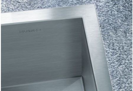 Мойка Blanco Зерокс (zerox) 400/550-T-IF/N нержавеющая сталь полированная ИнФино (infino) клапан-автомат InFino 521603